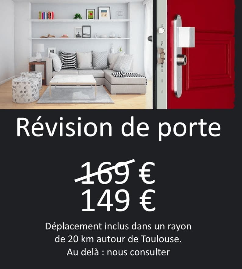 Flyer de révision de porte Révision de porte à Toulouse