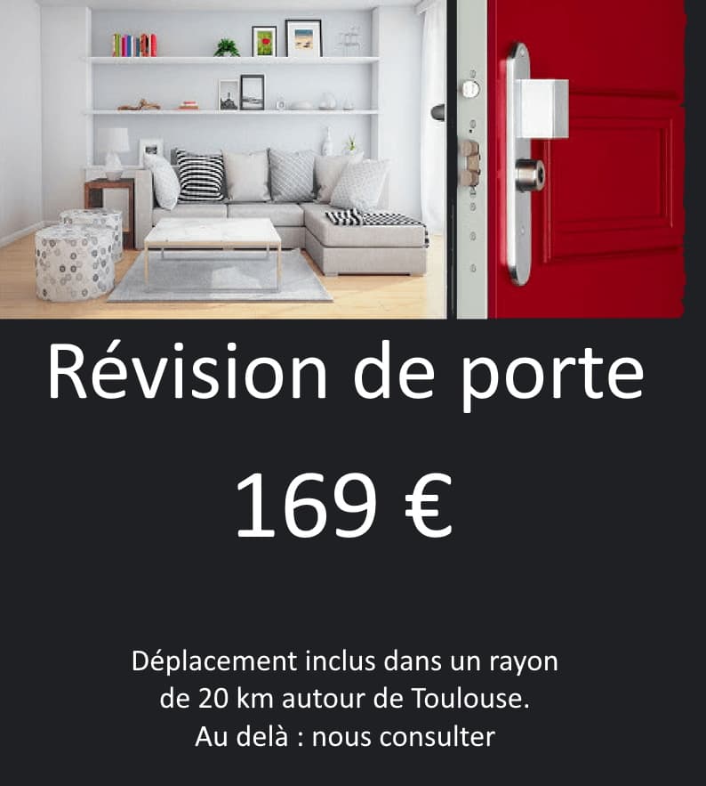 Flyer révision de porte Révision de porte à Toulouse